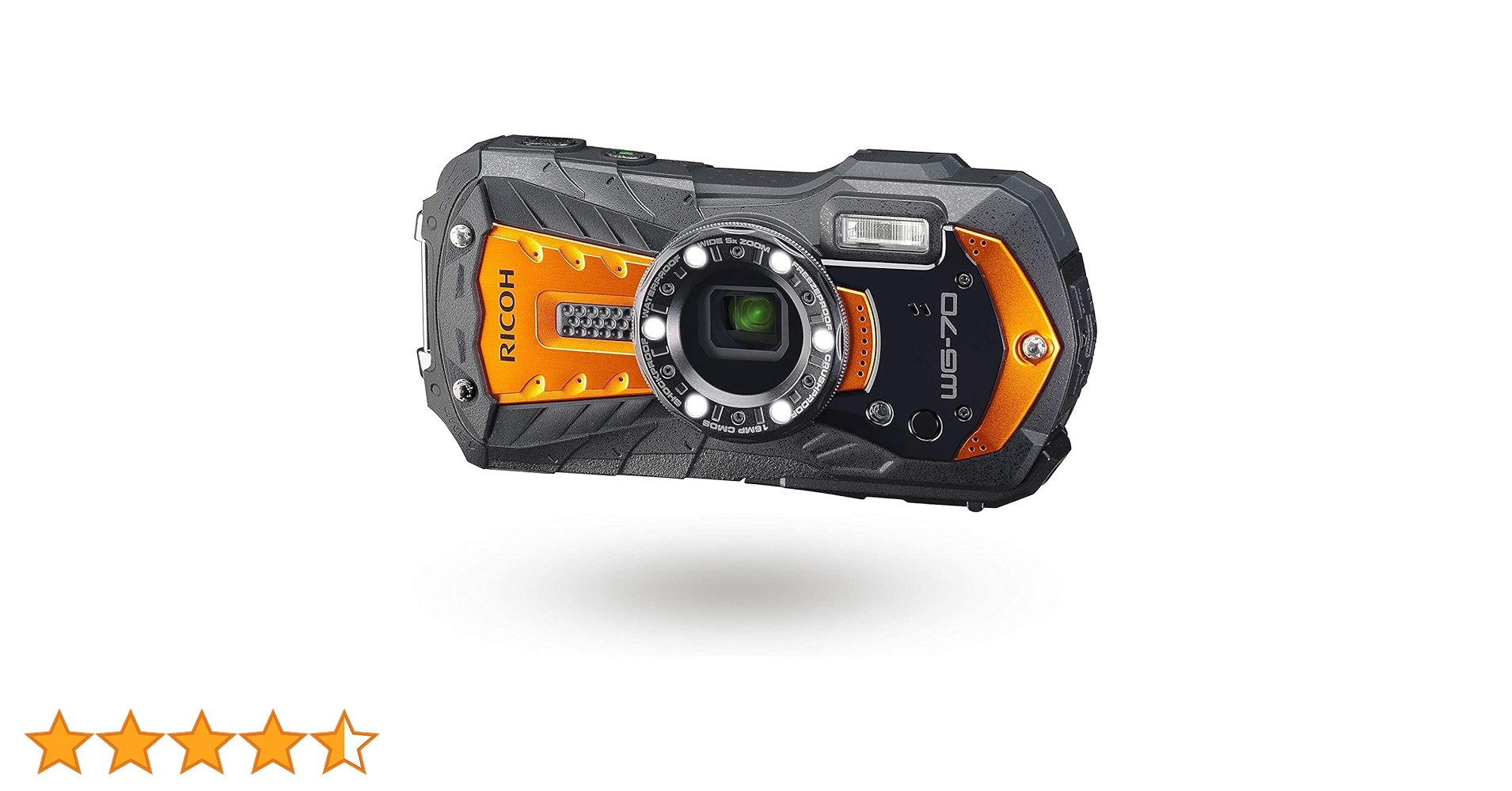 ※早い者勝ち※RICOH リコー WG-70 デジカメ　オレンジ　デジタルカメラ Amazon | RICOH WG-70 オレンジ リコー本格防水デジタルカメラ